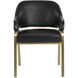 Malachi Cantina Black Dining Armchair